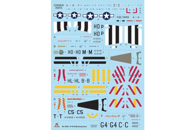 1:72 Italeri 1484 Boeing P-51D Mustang&trade; - WWII Aces - Propeller Vliegtuig - Ita1484 2 - ITA1484