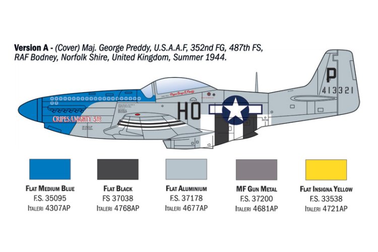 1:72 Italeri 1484 Boeing P-51D Mustang&trade; - WWII Aces - Propeller Vliegtuig - Ita1484 3 - ITA1484