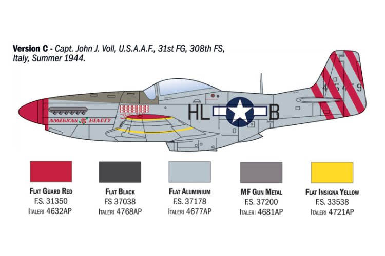 1:72 Italeri 1484 Boeing P-51D Mustang&trade; - WWII Aces - Propeller Vliegtuig - Ita1484 5 - ITA1484