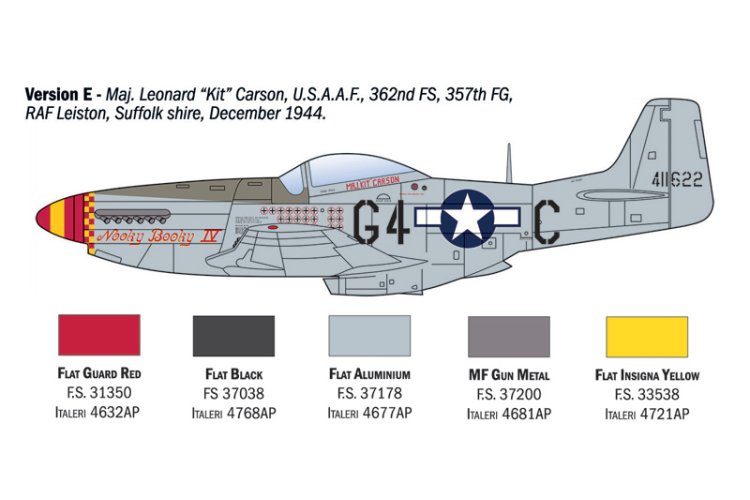 1:72 Italeri 1484 Boeing P-51D Mustang&trade; - WWII Aces - Propeller Vliegtuig - Ita1484 7 - ITA1484