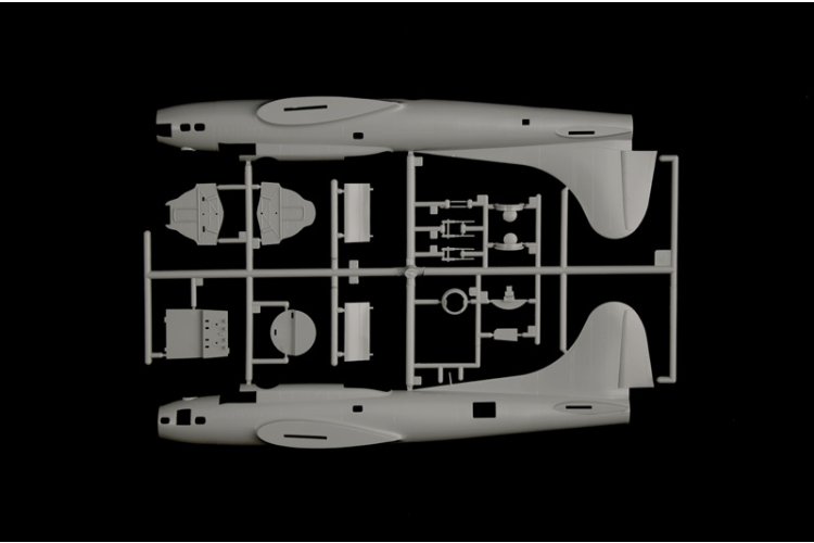 1:72 Italeri 1487 Boeing B-17F Flying Fortress - Amerikaanse Zware Bommenwerper - Ita1487 17 - ITA1487