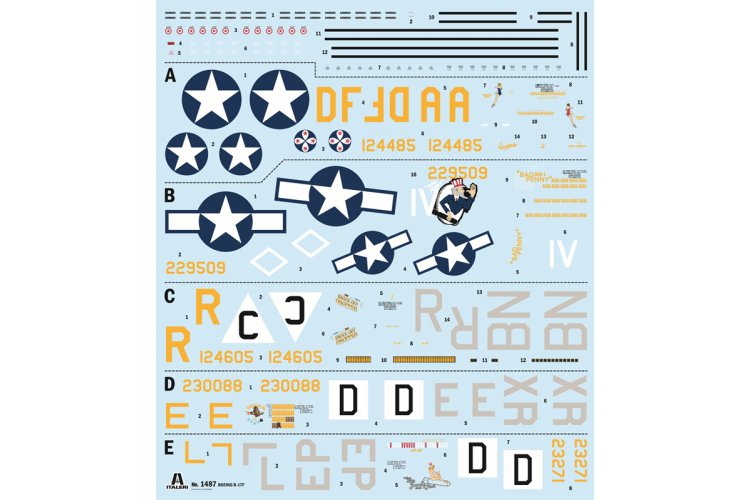 1:72 Italeri 1487 Boeing B-17F Flying Fortress - Amerikaanse Zware Bommenwerper - Ita1487 3 - ITA1487