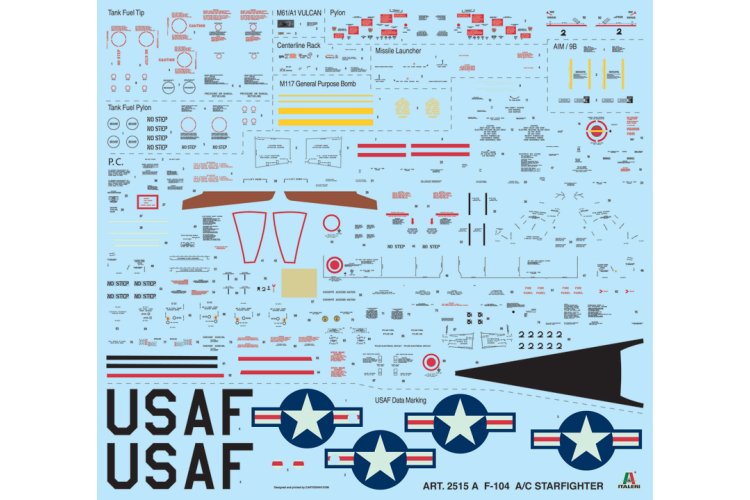 1:32 Italeri 2515 F-104 Starfighter A/C - Ita2515 2 - ITA2515
