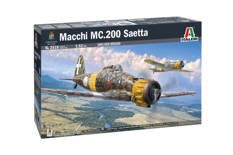 1:32 Italeri 2516 Macchi C.200 Saetta WWII &ndash; Italian Propeller Aircraft - Ita2516 1 - ITA2516
