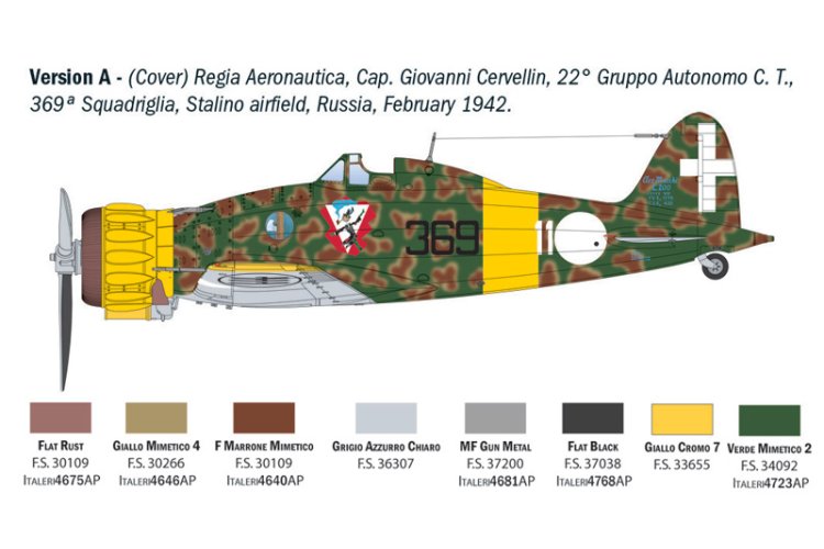 1:32 Italeri 2516 Macchi C.200 Saetta WWII &ndash; Italian Propeller Aircraft - Ita2516 12 - ITA2516