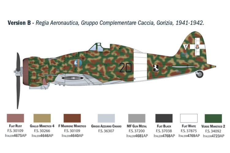 1:32 Italeri 2516 Macchi C.200 Saetta WWII &ndash; Italian Propeller Aircraft - Ita2516 13 - ITA2516