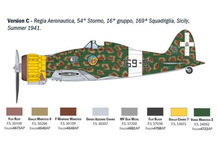 1:32 Italeri 2516 Macchi C.200 Saetta WWII &ndash; Italian Propeller Aircraft - Ita2516 14 - ITA2516