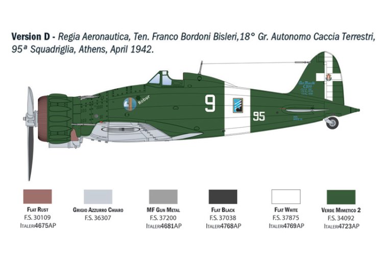 1:32 Italeri 2516 Macchi C.200 Saetta WWII &ndash; Italian Propeller Aircraft - Ita2516 15 - ITA2516