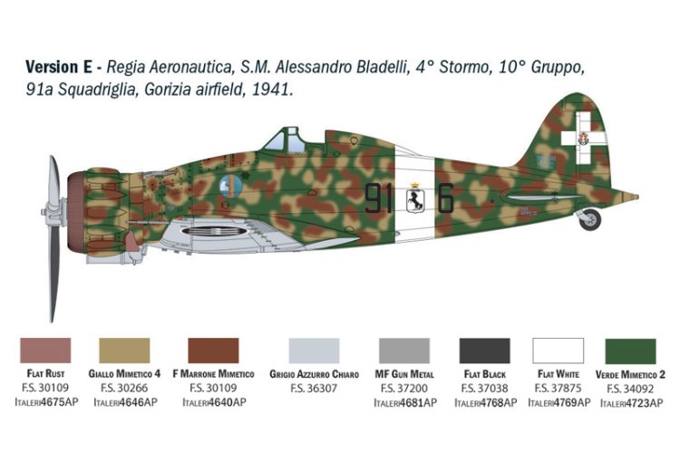 1:32 Italeri 2516 Macchi C.200 Saetta WWII &ndash; Italian Propeller Aircraft - Ita2516 16 - ITA2516