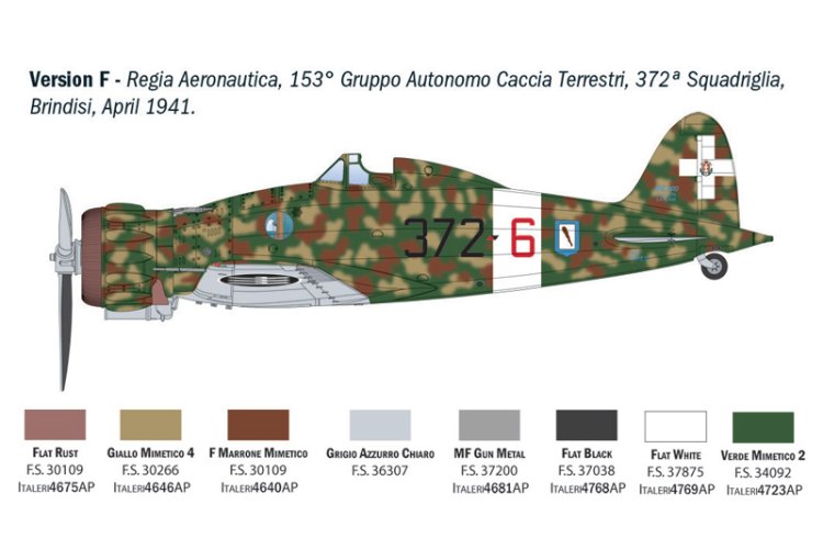 1:32 Italeri 2516 Macchi C.200 Saetta WWII &ndash; Italian Propeller Aircraft - Ita2516 17 - ITA2516