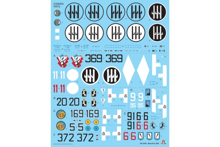 1:32 Italeri 2516 Macchi C.200 Saetta WWII &ndash; Italian Propeller Aircraft - Ita2516 3 - ITA2516