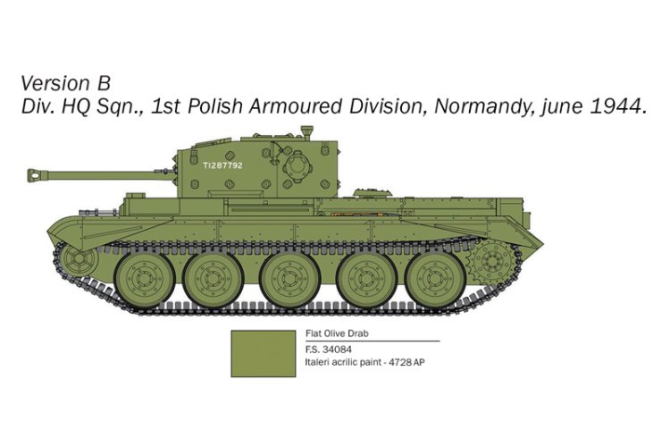 1:56 Italeri 25754 Cromwell Mk. IV - WWII - Tank - Ita25754 5 - ITA25754