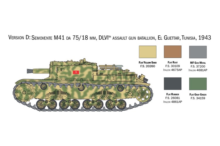 1:56 Italeri 25768 Italian Tanks & Semoventi WWII - 1 Tank met 4 Bouwopties - Ita25768 7 - ITA25768