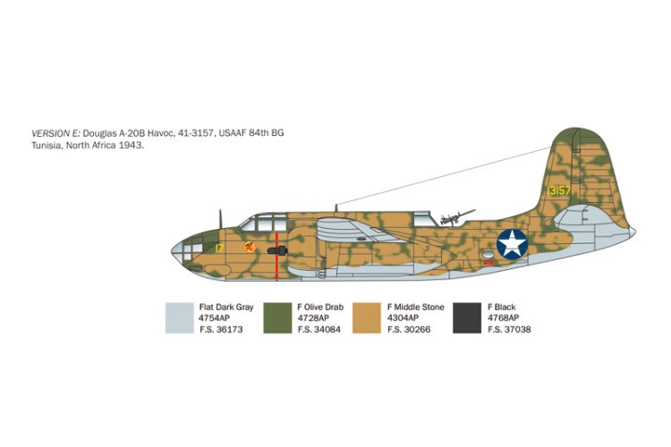 1:48 Italeri 2656 Douglas BOSTON III A - 20 B /C Havoc - USA WWII - Propeller Aircraft - Ita2656 7 - ITA2656