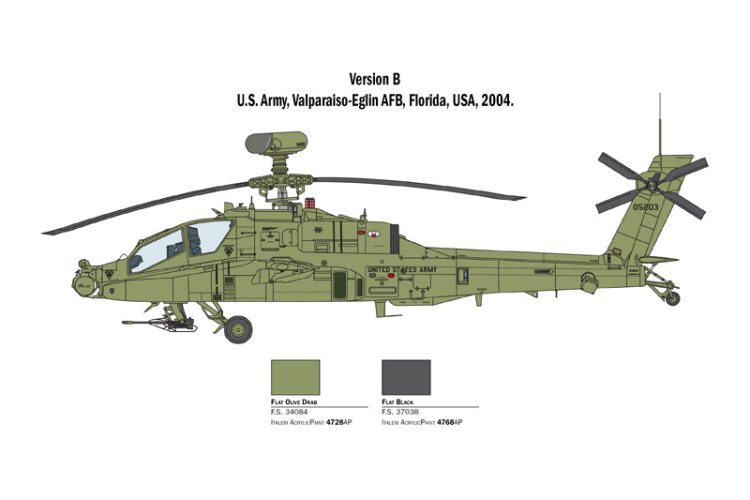 1:48 Italeri 2748 Boeing AH-64D Longbow Apache - Helikopter - Ita2748 6 - ITA2748
