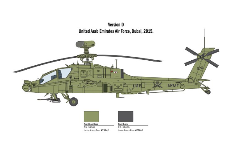 1:48 Italeri 2748 Boeing AH-64D Longbow Apache - Helikopter - Ita2748 8 - ITA2748