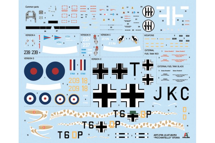 1:48 Italeri 2769 Junkers JU 87 B-2/R-2 Stuka "Picchiatello" - Ita2769 3 - ITA2769