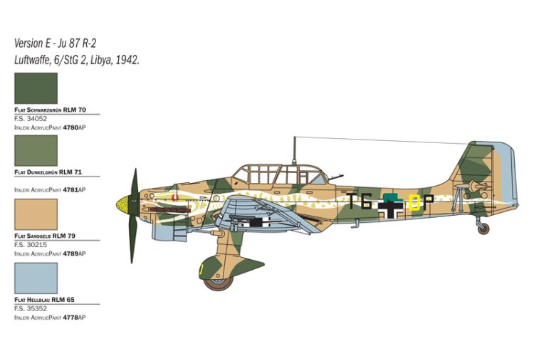 1:48 Italeri 2769 Junkers JU 87 B-2/R-2 Stuka "Picchiatello" - Ita2769 8 - ITA2769