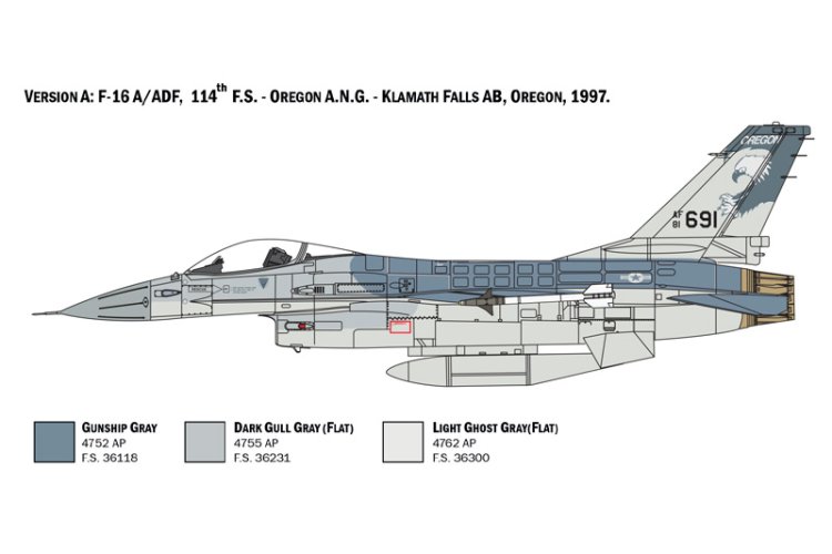 1:48 Italeri 2786 F-16 A Fighting Falcon with NL Decals - Ita2786 3 1 - ITA2786
