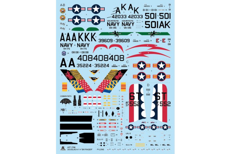 1:48 Italeri 2788 A-1H SKYRAIDER Plane - Ita2788 6 - ITA2788