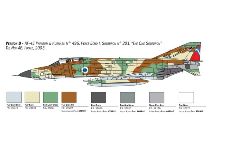 1:48 Italeri 2818 RF-4E Phantom II Plane - Ita2818 2 - ITA2818