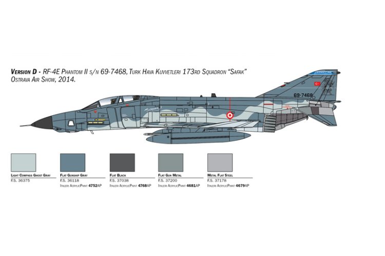 1:48 Italeri 2818 RF-4E Phantom II Plane - Ita2818 4 - ITA2818