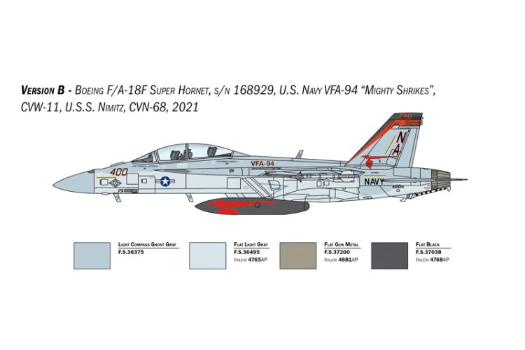 1:48 Italeri 2823 F/A-18F Super Hornet U.S. Navy Special Colors - Ita2823 2 - ITA2823