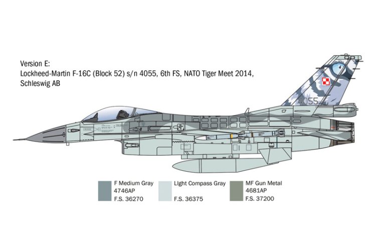 1:48 Italeri 2825 Lockheed Martin F-16C Fighting Falcon - Ita2825 6 - ITA2825