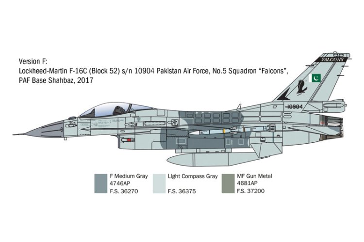 1:48 Italeri 2825 Lockheed Martin F-16C Fighting Falcon - Ita2825 7 - ITA2825