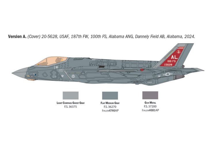 1:48 Italeri 2836 F-35A Lightning II - Amerikaanse Straaljager - Ita2836 5 - ITA2836