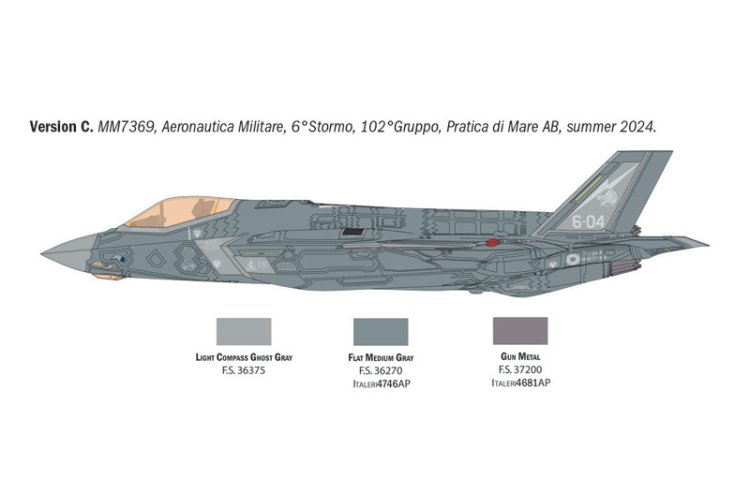 1:48 Italeri 2836 F-35A Lightning II - Amerikaanse Straaljager - Ita2836 7 - ITA2836