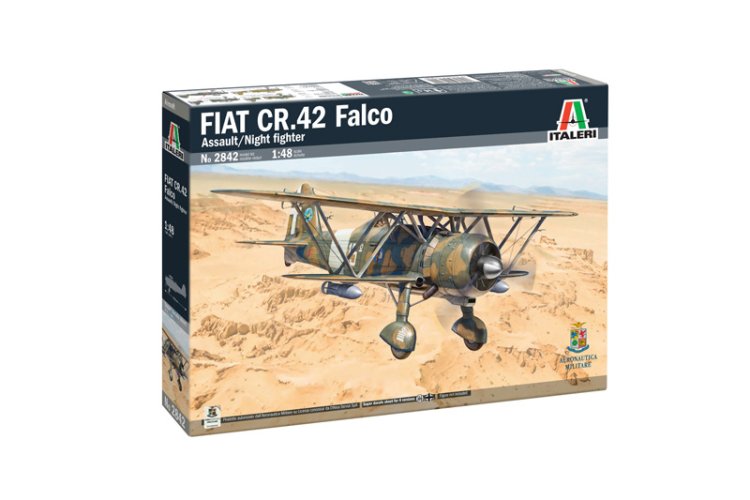 1:48 Italeri 2842 FIAT CR.42 Falco Assault/Night Fighter - Propellervliegtuig - Ita2842 1 - ITA2842