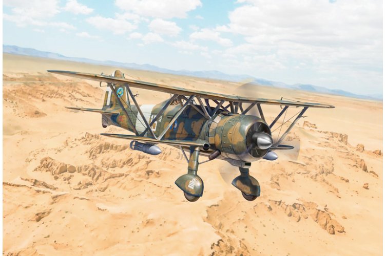 1:48 Italeri 2842 FIAT CR.42 Falco Assault/Night Fighter - Propellervliegtuig - Ita2842 2 - ITA2842