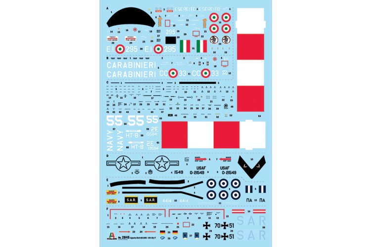 1:48 Italeri 2845 Agusta-Bell AB-205 / UH-1D SAR &ndash; Italian Rescue Helicopter - Ita2845 3 - ITA2845