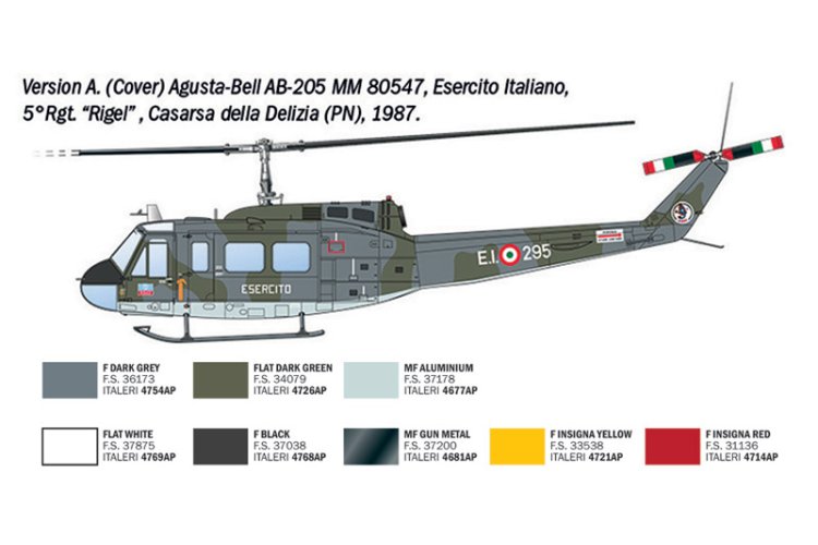 1:48 Italeri 2845 Agusta-Bell AB-205 / UH-1D SAR &ndash; Italian Rescue Helicopter - Ita2845 4 - ITA2845