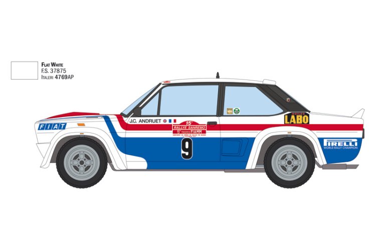 1:24 Italeri 3621 Fiat 131 Abarth Car - 1977 Sanremo Rally Winner - Ita3621 3 - ITA3621