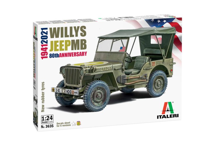 1:24 Italeri 3635 Willys Jeep MB 80th Anniversary 1941-2021 - Ita3635 1 1 - ITA3635