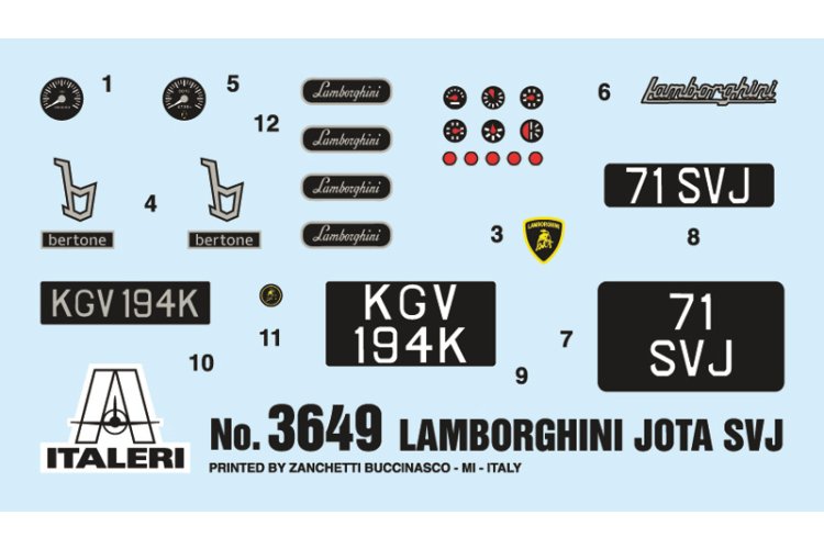 1:24 Italeri 3649 Lamborghini Miura JOTA SVJ - Ita3649 2 1 - ITA3649