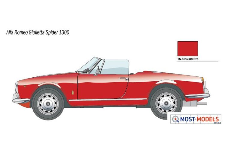 1:24 Italeri 3653 Alfa Romeo Giulietta Spider 1300 - Ita3653 3 - ITA3653