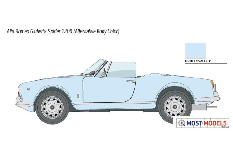 1:24 Italeri 3653 Alfa Romeo Giulietta Spider 1300 - Ita3653 4 - ITA3653