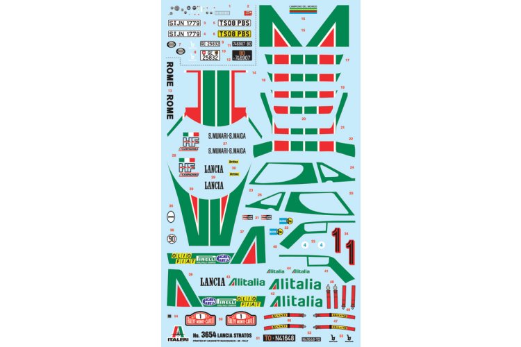 1:24 Italeri 3654 Lancia Stratos HF - Italian Classic Sports Car - Ita3654 3 - ITA3654