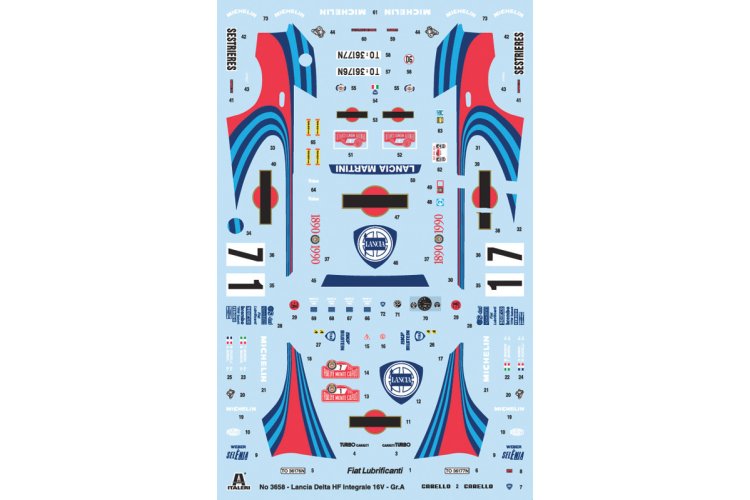 1:24 Italeri 3658 Lancia Delta HF Integrale - Italiaanse Rallyauto - Ita3658 3 - ITA3658