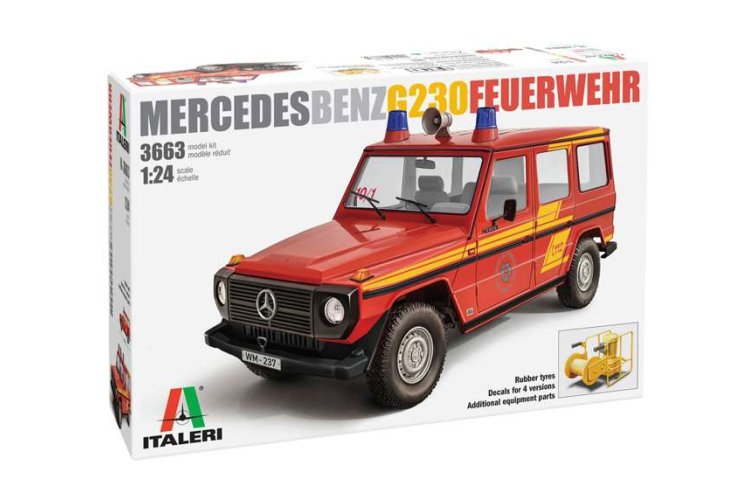 1:24 Italeri 3663 Mercedes Benz G230 Feuerwehr - Ita3663 1 - ITA3663
