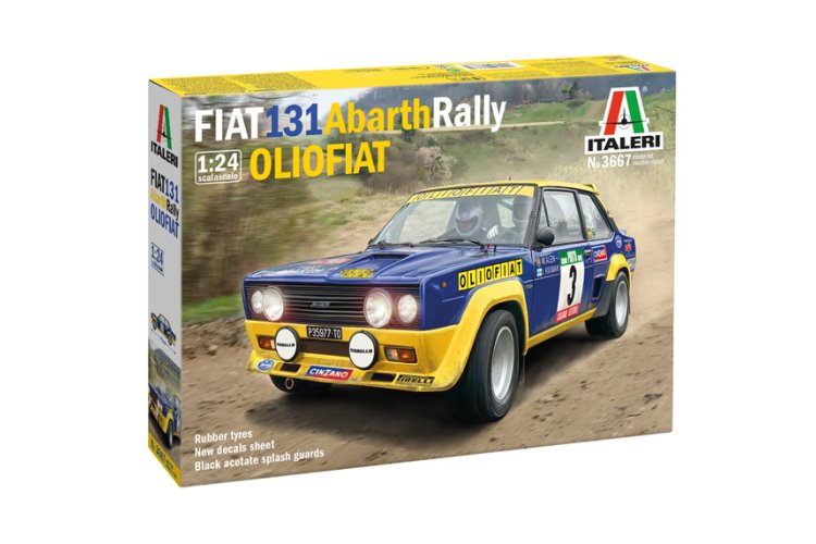 1:24 Italeri 3667 Fiat 131 Abarth Rally - Olio Fiat - Ita3667 10 - ITA3667