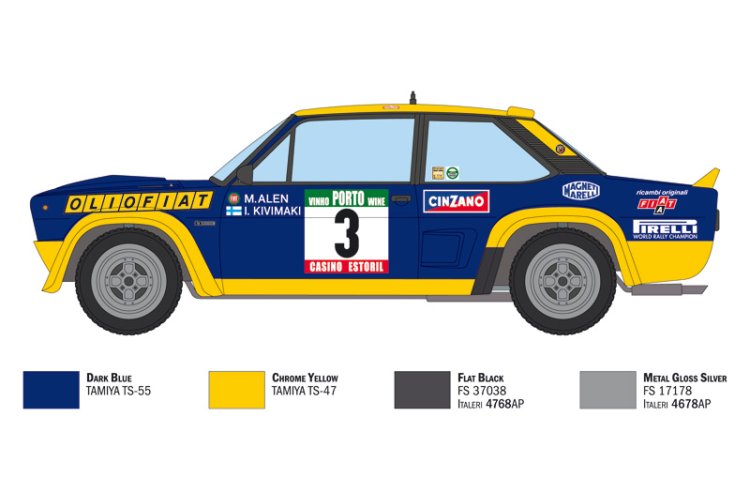 1:24 Italeri 3667 Fiat 131 Abarth Rally - Olio Fiat - Ita3667 2 - ITA3667