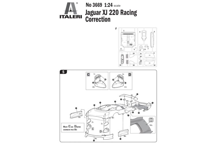 1:24 Italeri 3669 Jaguar XJ220 Racing - Race Auto - Ita3669 4 - ITA3669