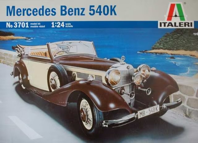 1:24 Italeri 3701 Mercedes-Benz 540K old Car - Ita3701 1 1 - ITA3701