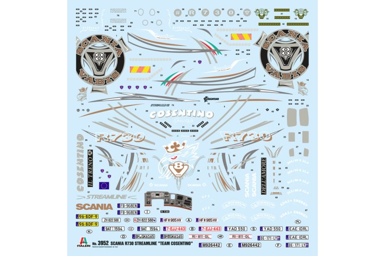 1:24 Italeri 3952 Scania R730 V8 Streamline - Show Truck - Ita3952 2 - ITA3952