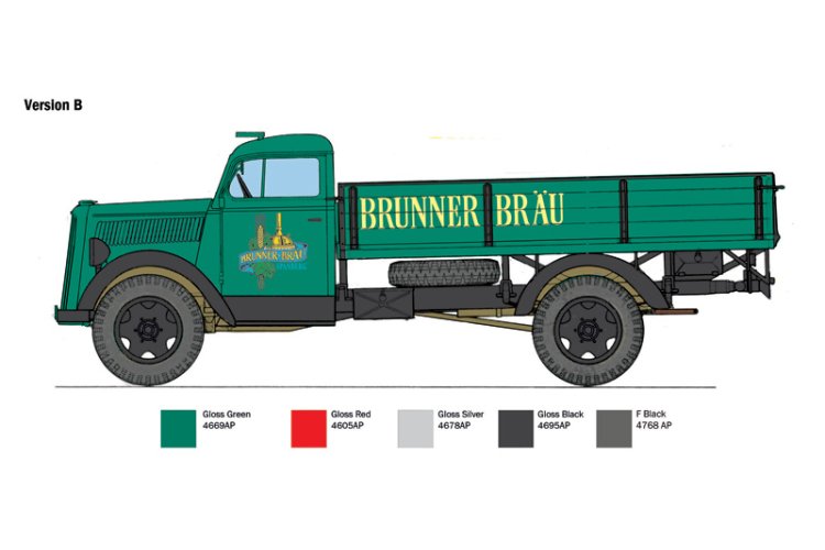 1:24 Italeri 3960 Opel Blitz Classic - Truck - Ita3960 4 - ITA3960