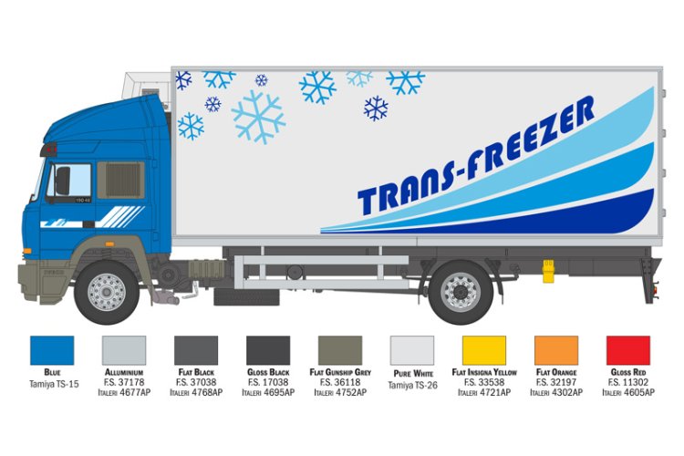 1:24 Italeri 3964 Iveco Turbostar 190.48 Reefer Truck - Italiaanse Vrachtwagen - Ita3964 4 - ITA3964